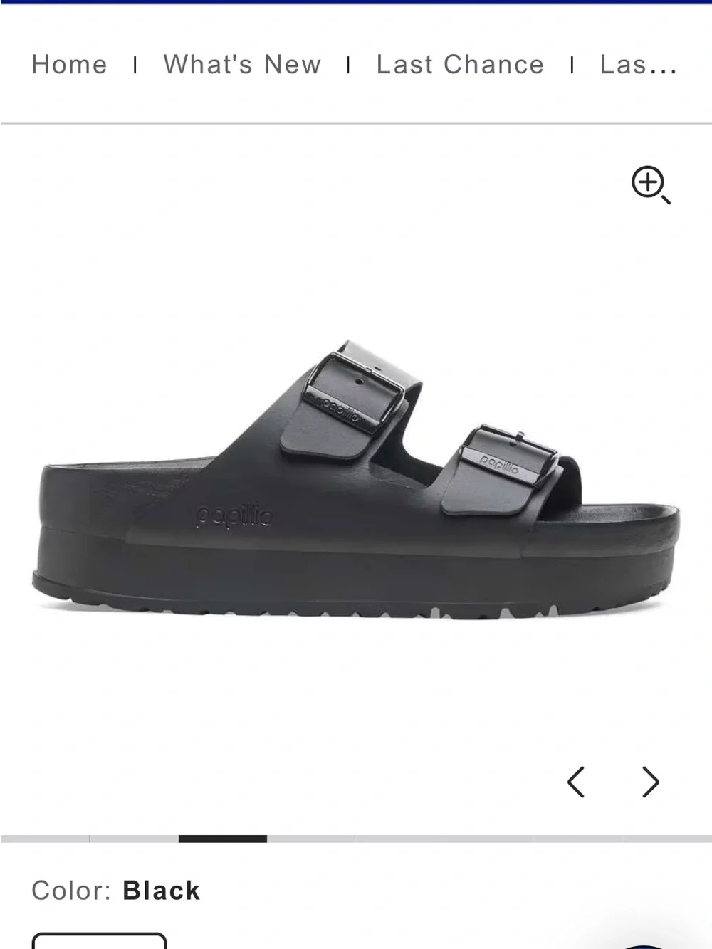 Birkenstock Arizona Flex Platform Sandal - Black Size 42/Women’s 11 No Box